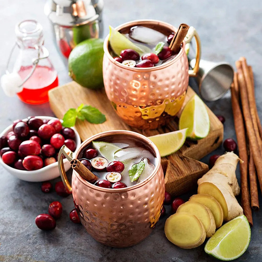 Mug Moscow Mule Martelé Inox Finition Cuivre – À l'Unité ou Lot de 4