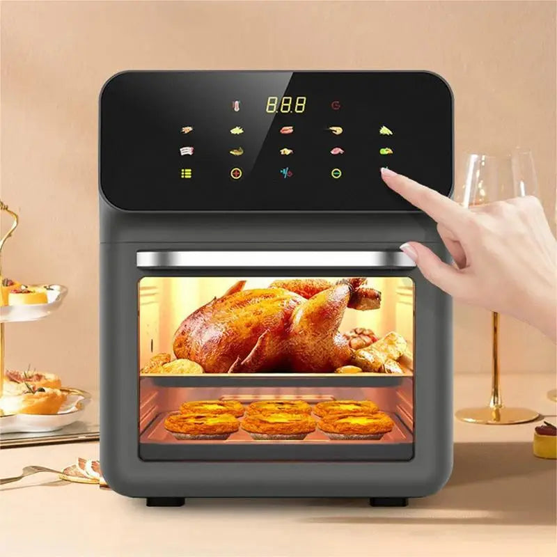 Friteuse Sans Huile 10L 1350W Écran Tactile avec Hublot Visible airfryers