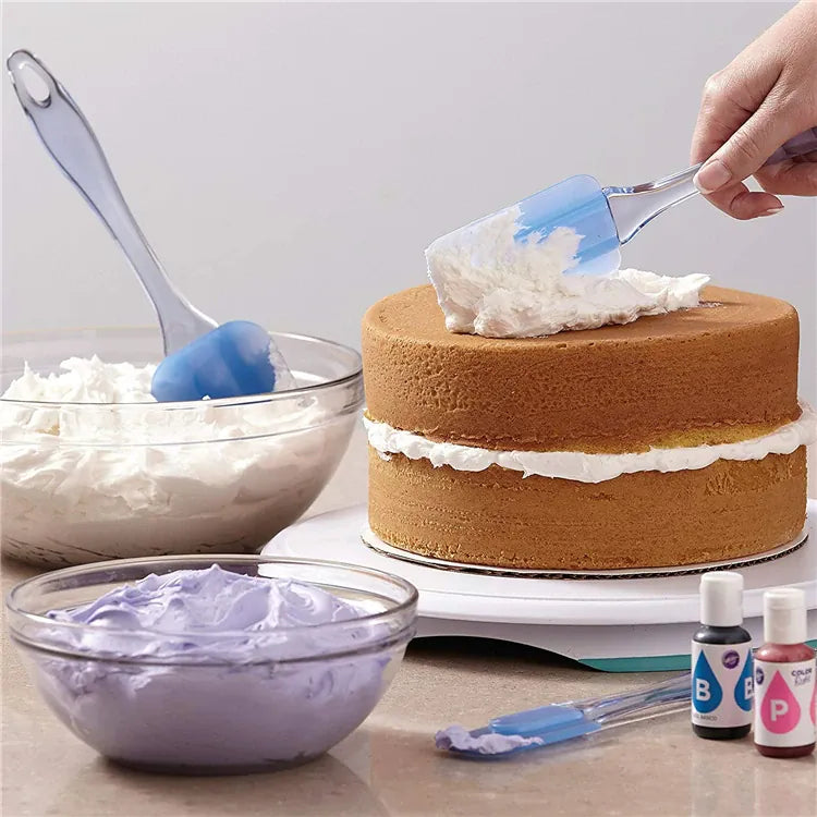 Set Spatules Silicone 3 Pièces Résistantes à la Chaleur pour Pâtisserie spatule en silicone