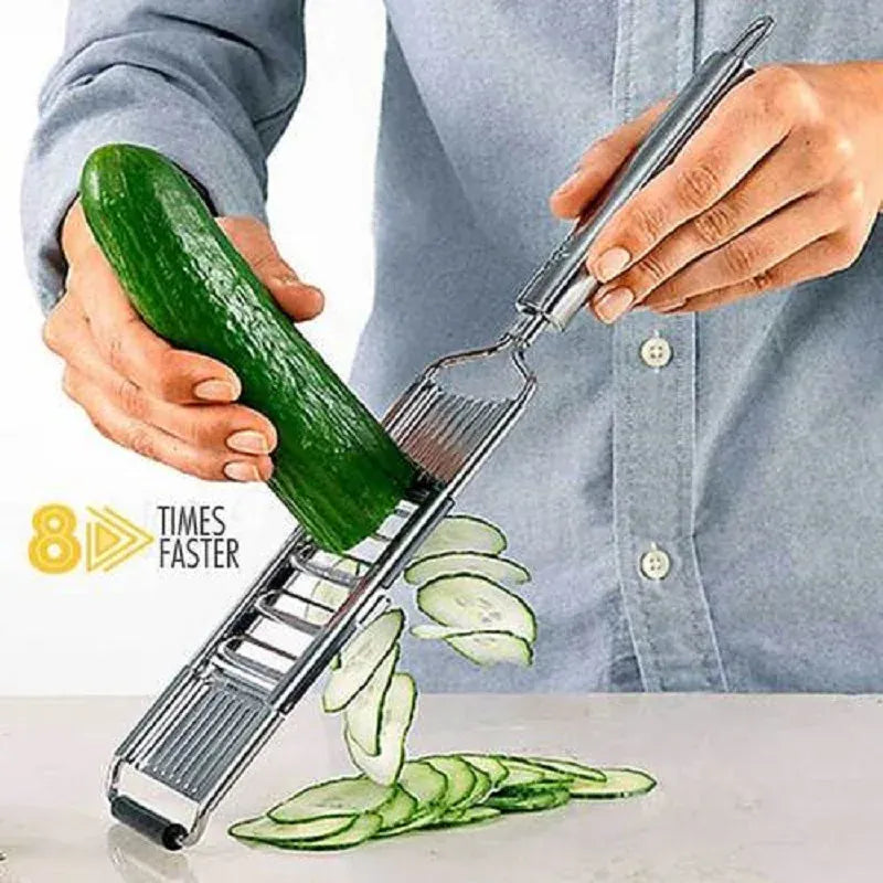 Coupe-légumes Multifonction 4 Lames Inox pour Fruits et Légumes Coupe Légumes