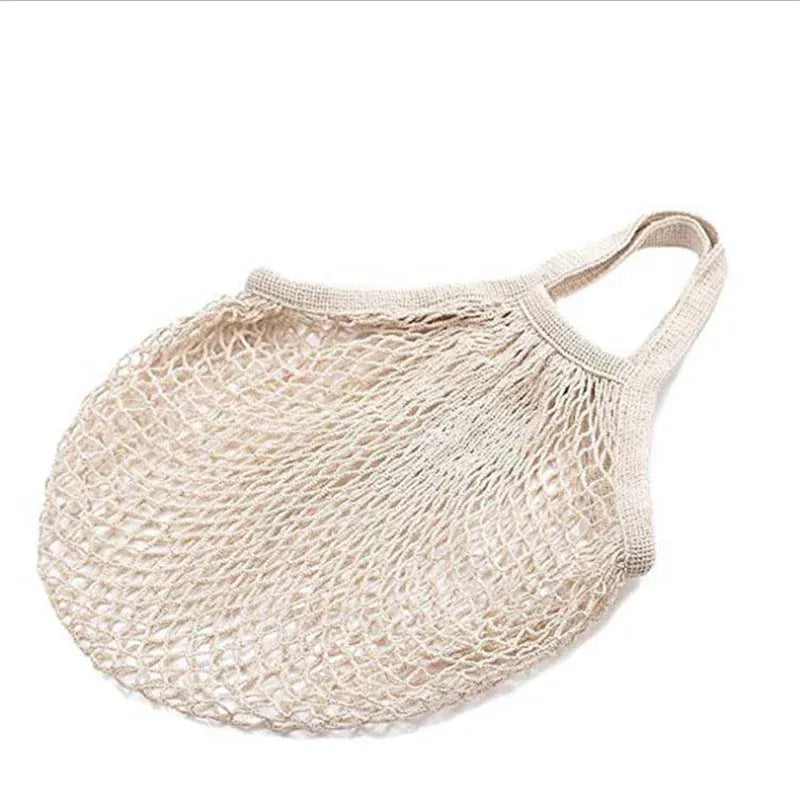 Sacs Filet en Coton Réutilisables - Lot de 5 Pièces Écologiques