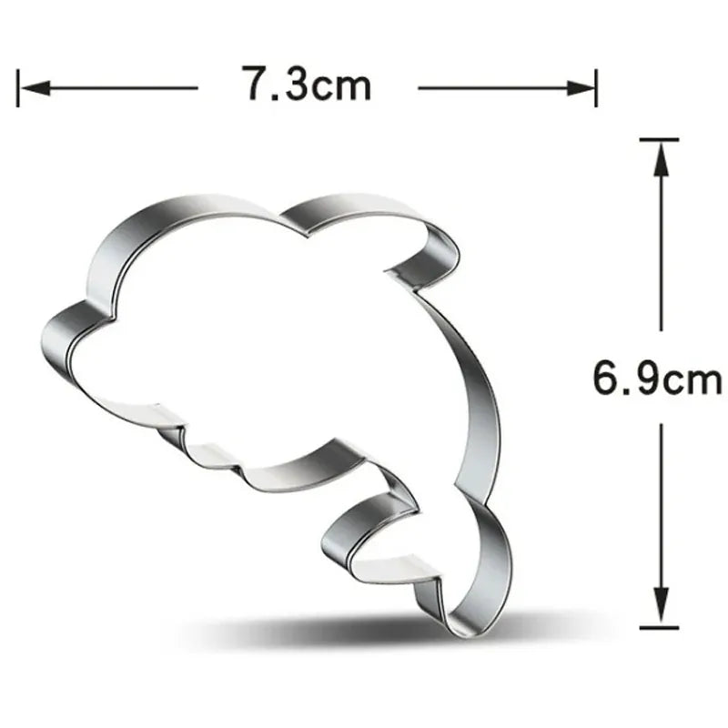 Emporte-pièces en Métal Mer - Set de 10 Outils de Pâtisserie emportepieces