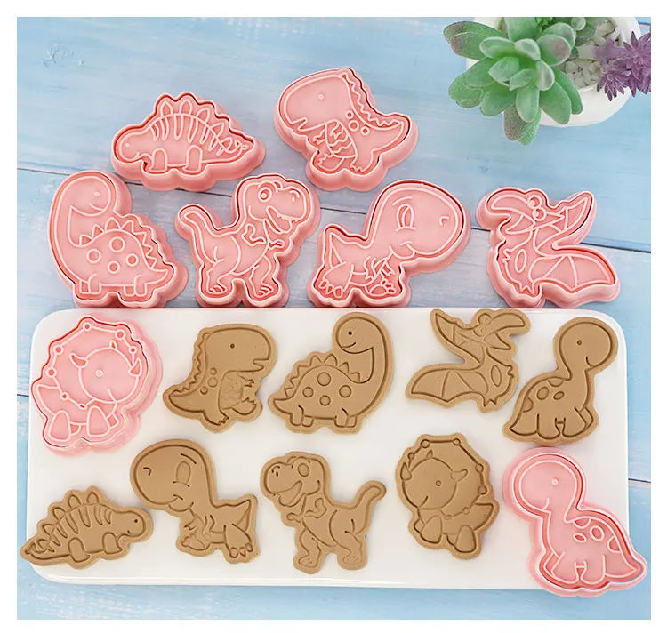 Emporte-pièces à Biscuits - Set de 8 Découpeurs en Plastique 3D emportepieces