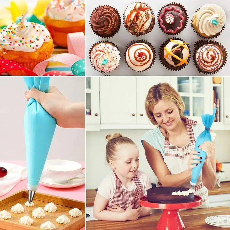 Kit de décoration de gâteaux 33 pièces en acier inoxydable et accessoires douillepoche