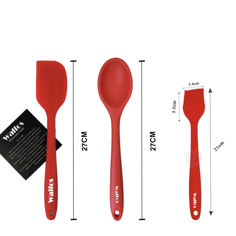 Set de 2/3 Spatules Silicone pour Barbecue et Pâtisserie spatule en silicone