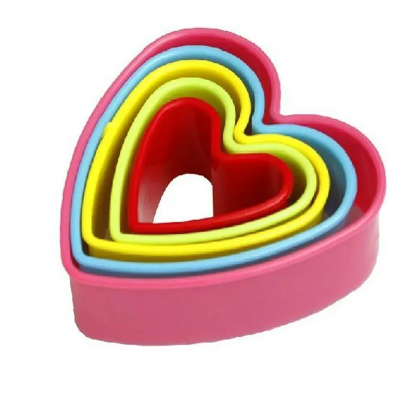 Emporte-pièces pour Pâtisserie en Plastique - 5 Pièces Colorées emportepieces