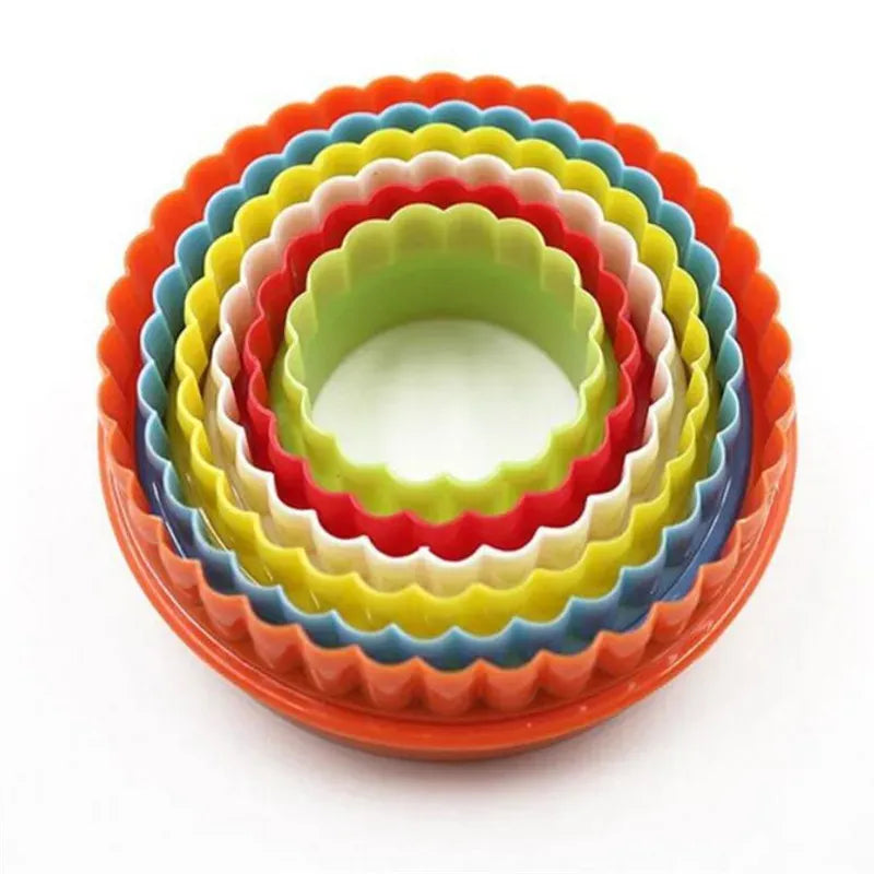 Emporte-pièces pour Pâtisserie en Plastique - 5 Pièces Colorées emportepieces