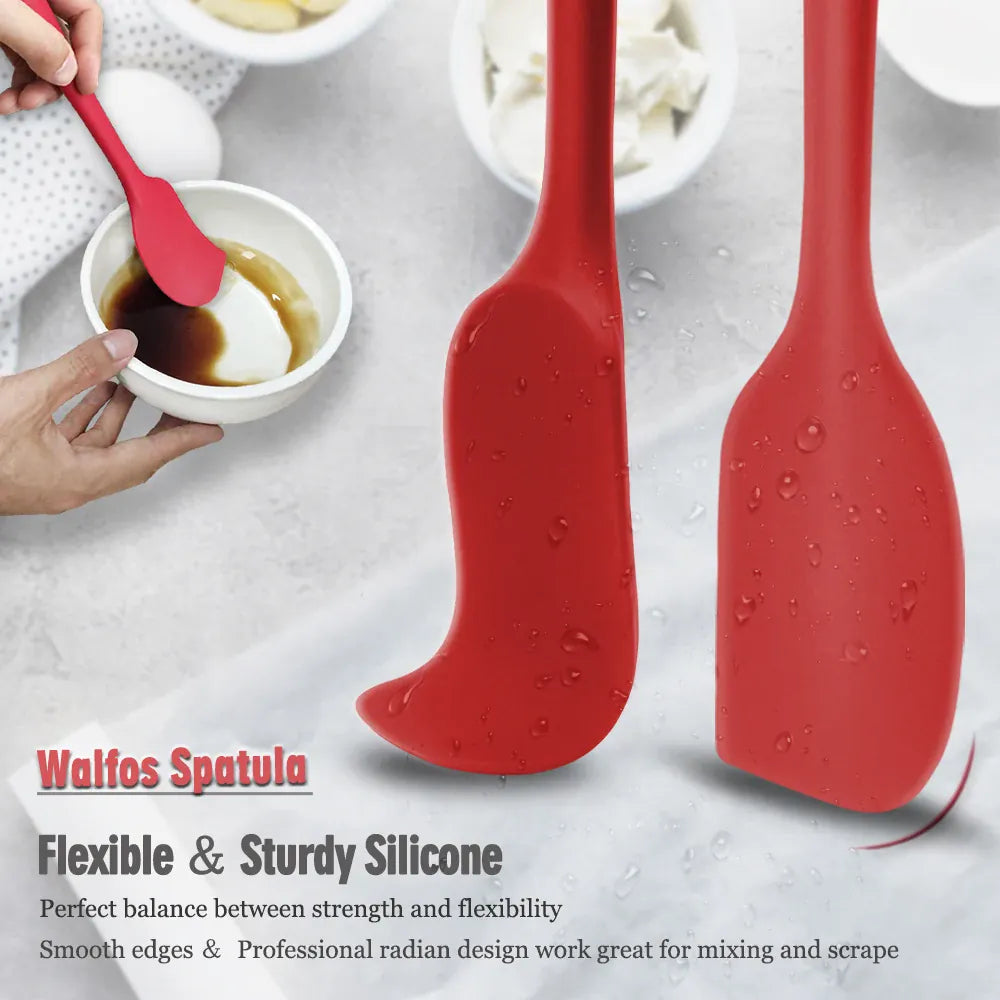 Set Spatules Silicone 5 pièces Résistantes à la Chaleur Pâtisserie spatule en silicone