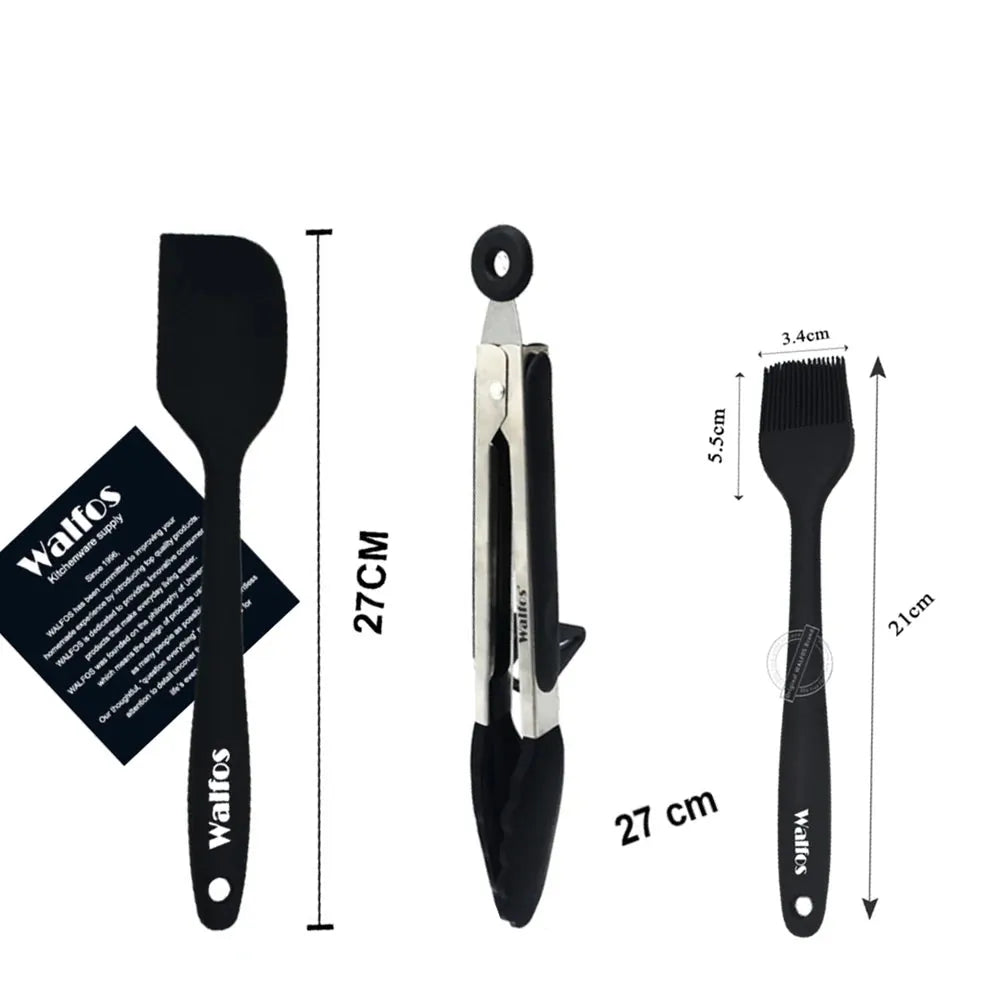 Set de 2/3 Spatules Silicone pour Barbecue et Pâtisserie spatule en silicone
