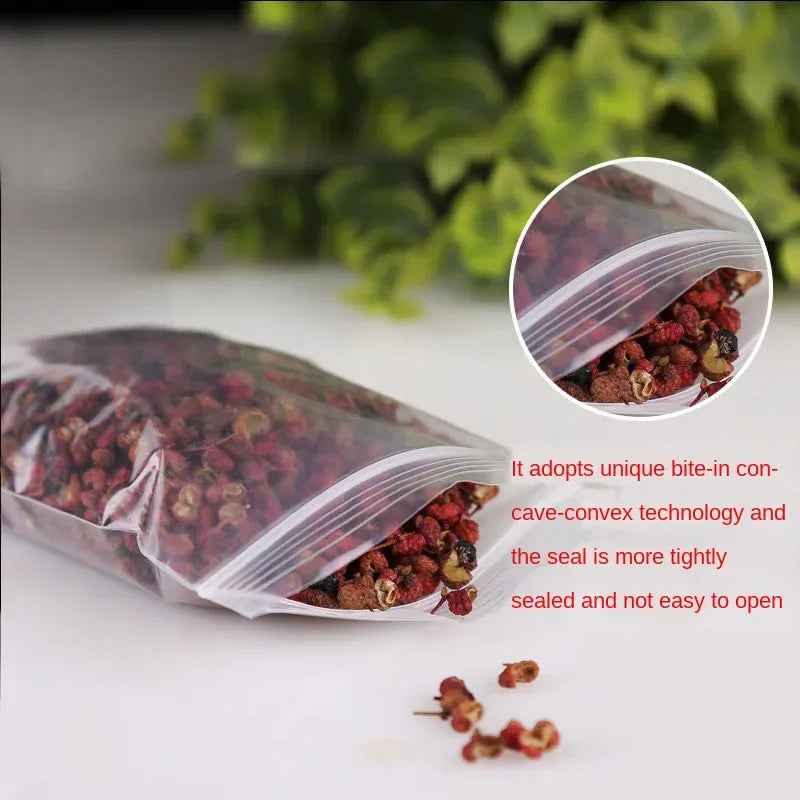pack de sachets zip alimentaires