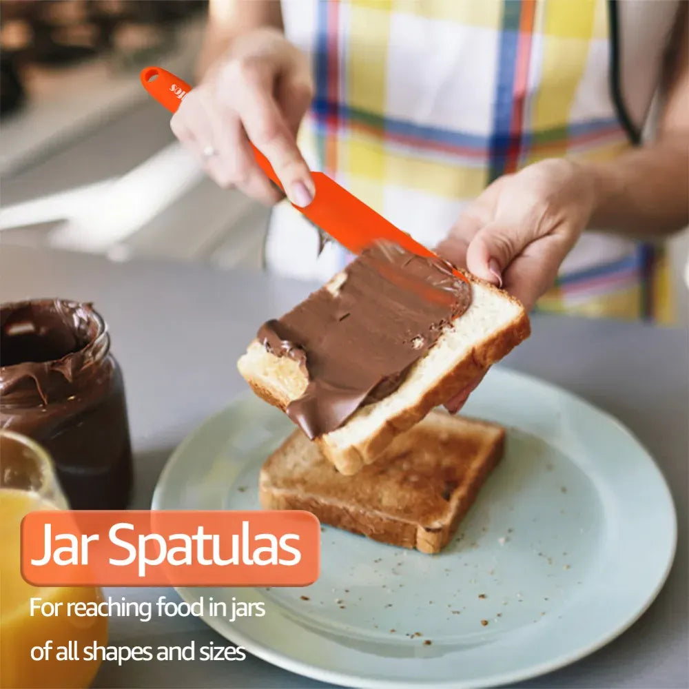 Set Spatules Silicone 5 pièces Résistantes à la Chaleur Pâtisserie spatule en silicone