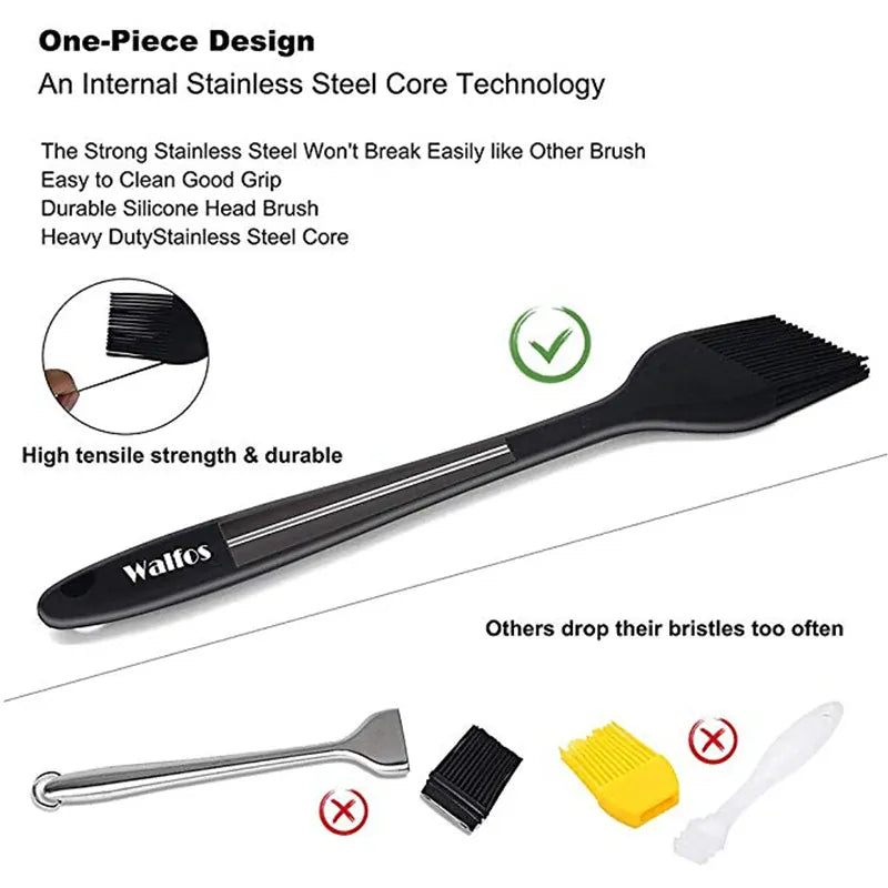 Set de 2/3 Spatules Silicone pour Barbecue et Pâtisserie spatule en silicone