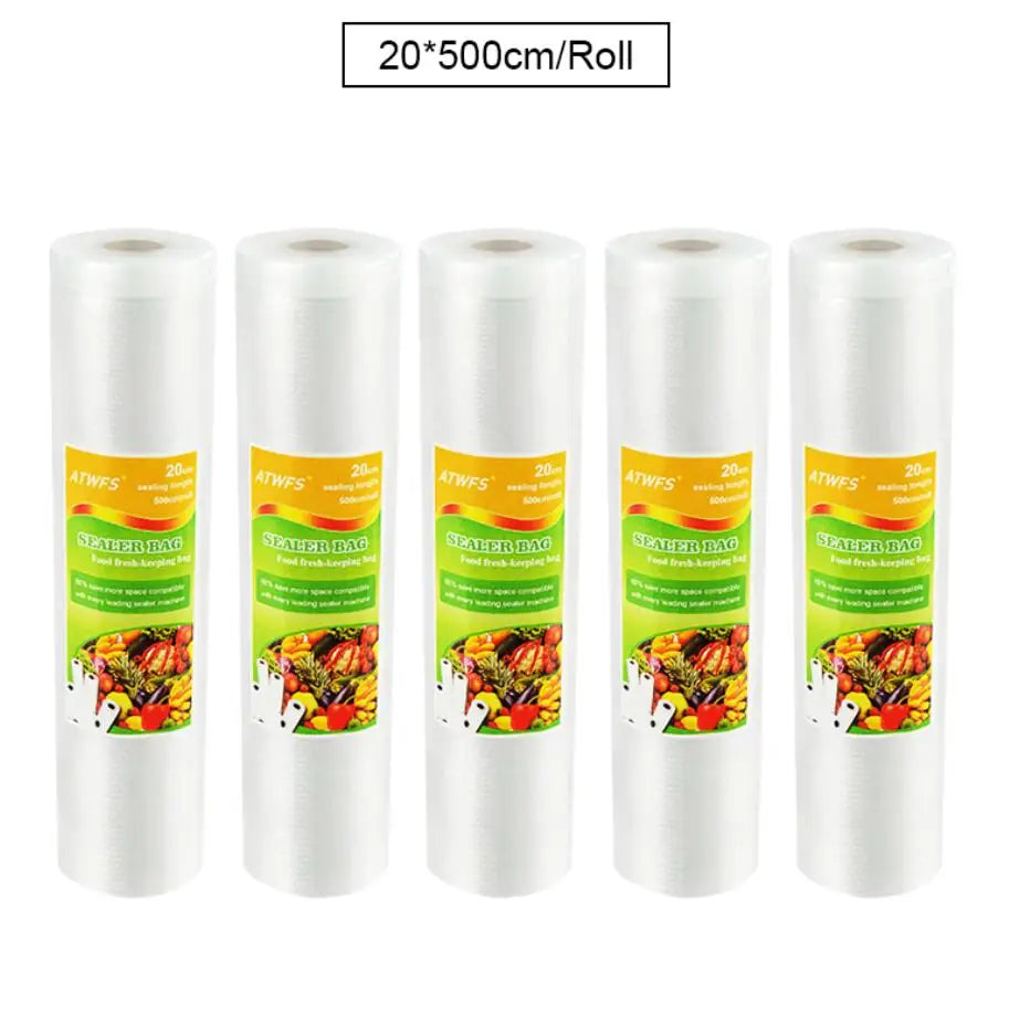 Sacs Sous Vide Hermétiques - Lot de 5 Rouleaux 28cm x 500cm