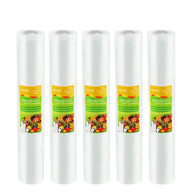 Sacs Sous Vide Hermétiques - Lot de 5 Rouleaux 28cm x 500cm