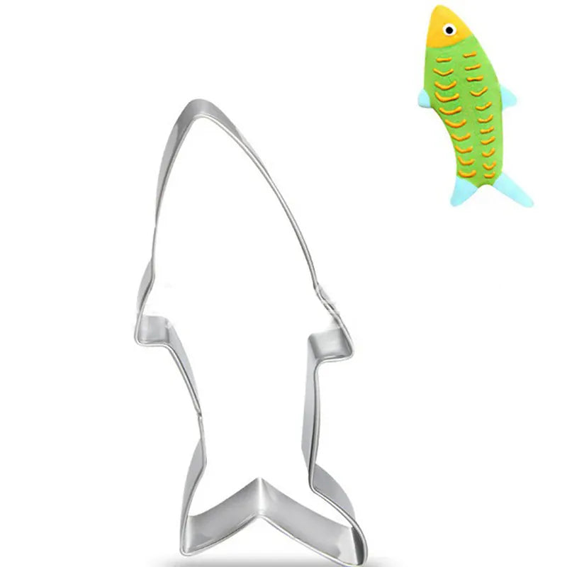 Emporte-pièces en Métal Mer - Set de 10 Outils de Pâtisserie emportepieces