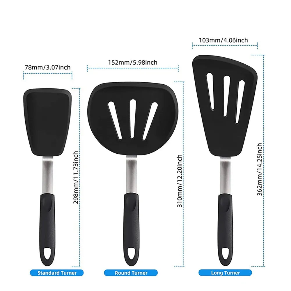 Set de 2/3 Spatules Silicone pour Barbecue et Pâtisserie spatule en silicone