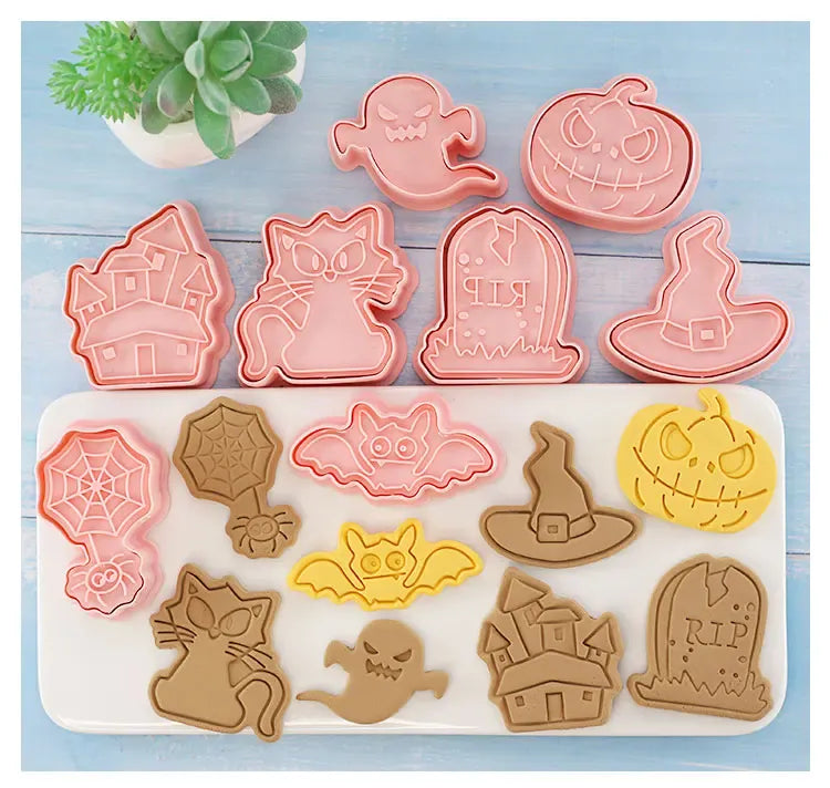 Emporte-pièces à Biscuits - Set de 8 Découpeurs en Plastique 3D emportepieces