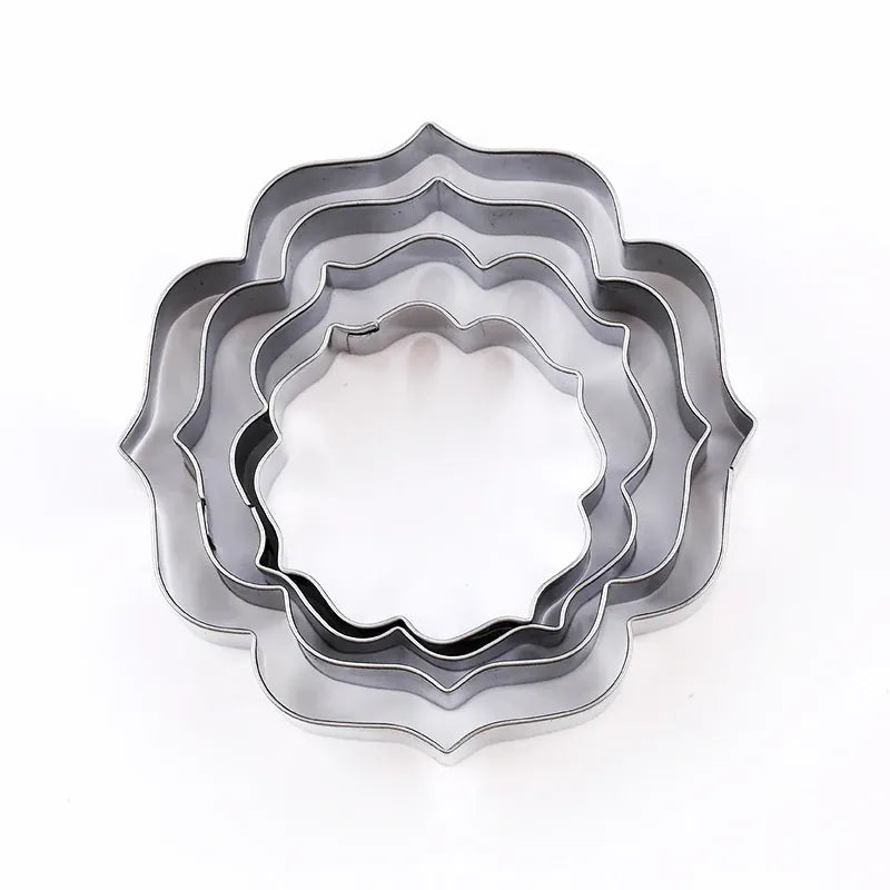 Moules à biscuits en acier inoxydable - Set de 4 empreintes décoratives emportepieces
