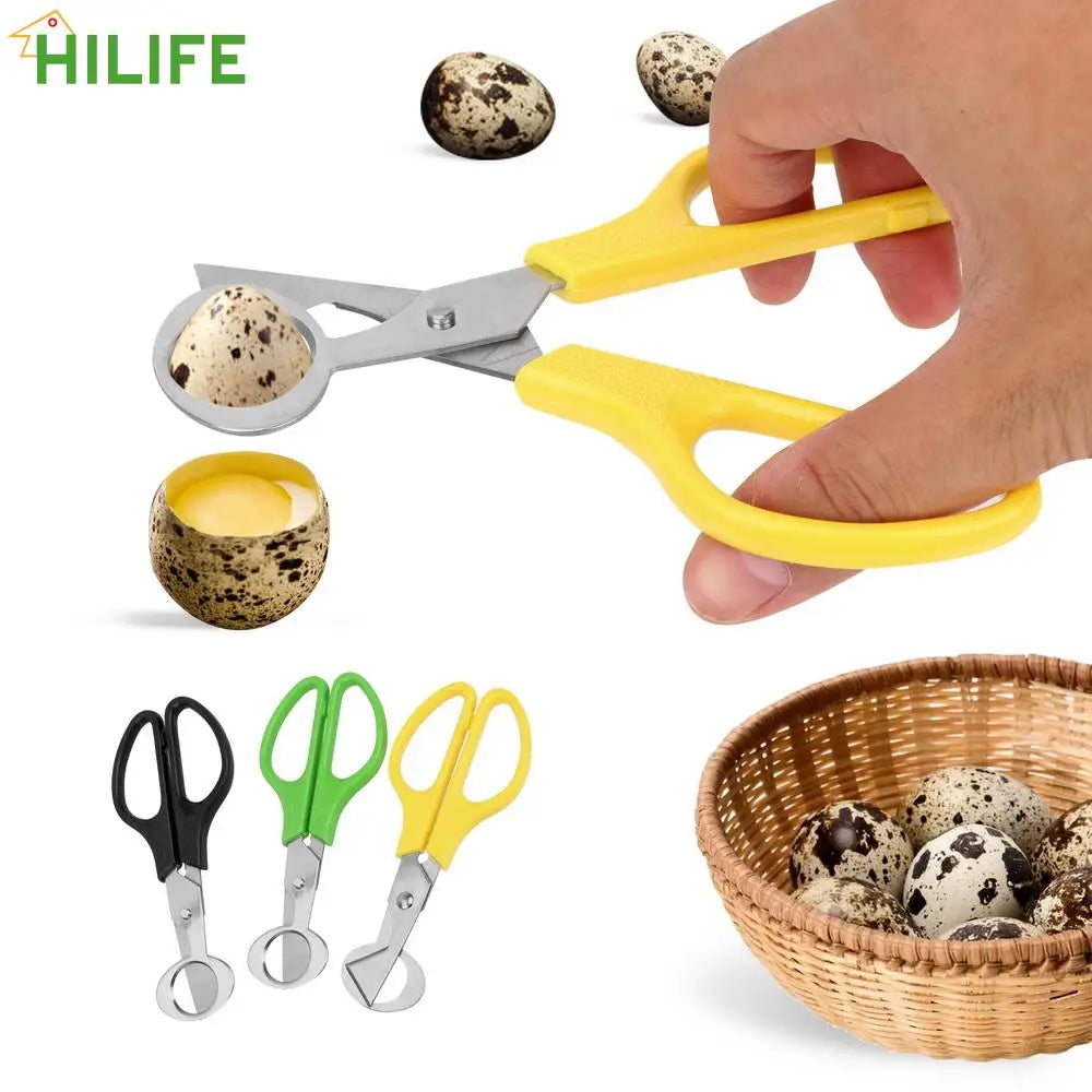 Ciseaux à Oeufs de Caille Inox Multifonctions - Lot de 3 Pièces ciseaux