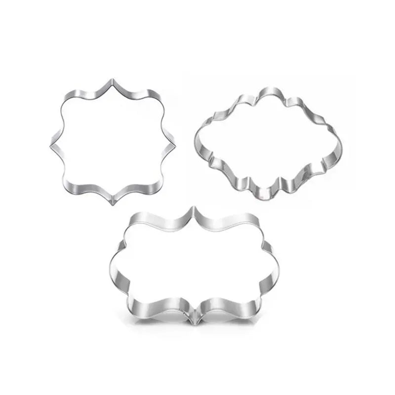 Emporte-pièces à biscuits en inox - Set de 3 formes variées emportepieces