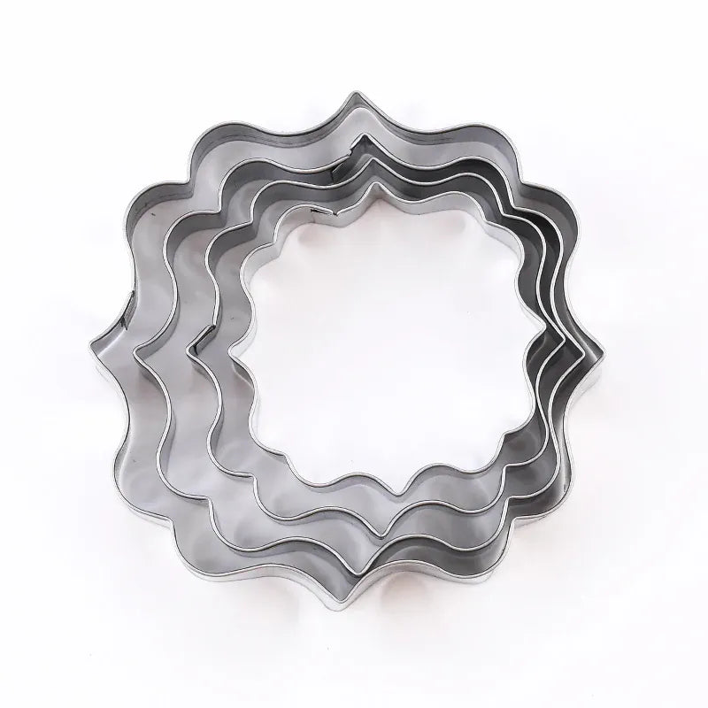 Moules à biscuits en acier inoxydable - Set de 4 empreintes décoratives emportepieces