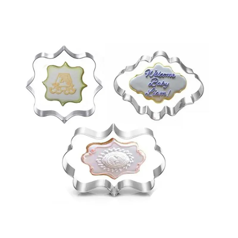 Emporte-pièces à biscuits en inox - Set de 3 formes variées emportepieces