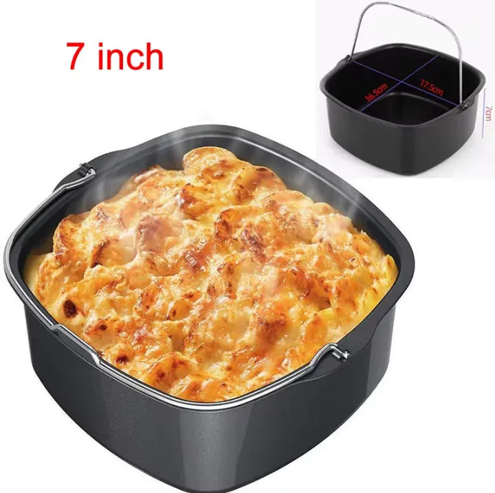 Grille Inox Air Fryer Rectangulaire - Lot de 3 Pièces Air Fryer