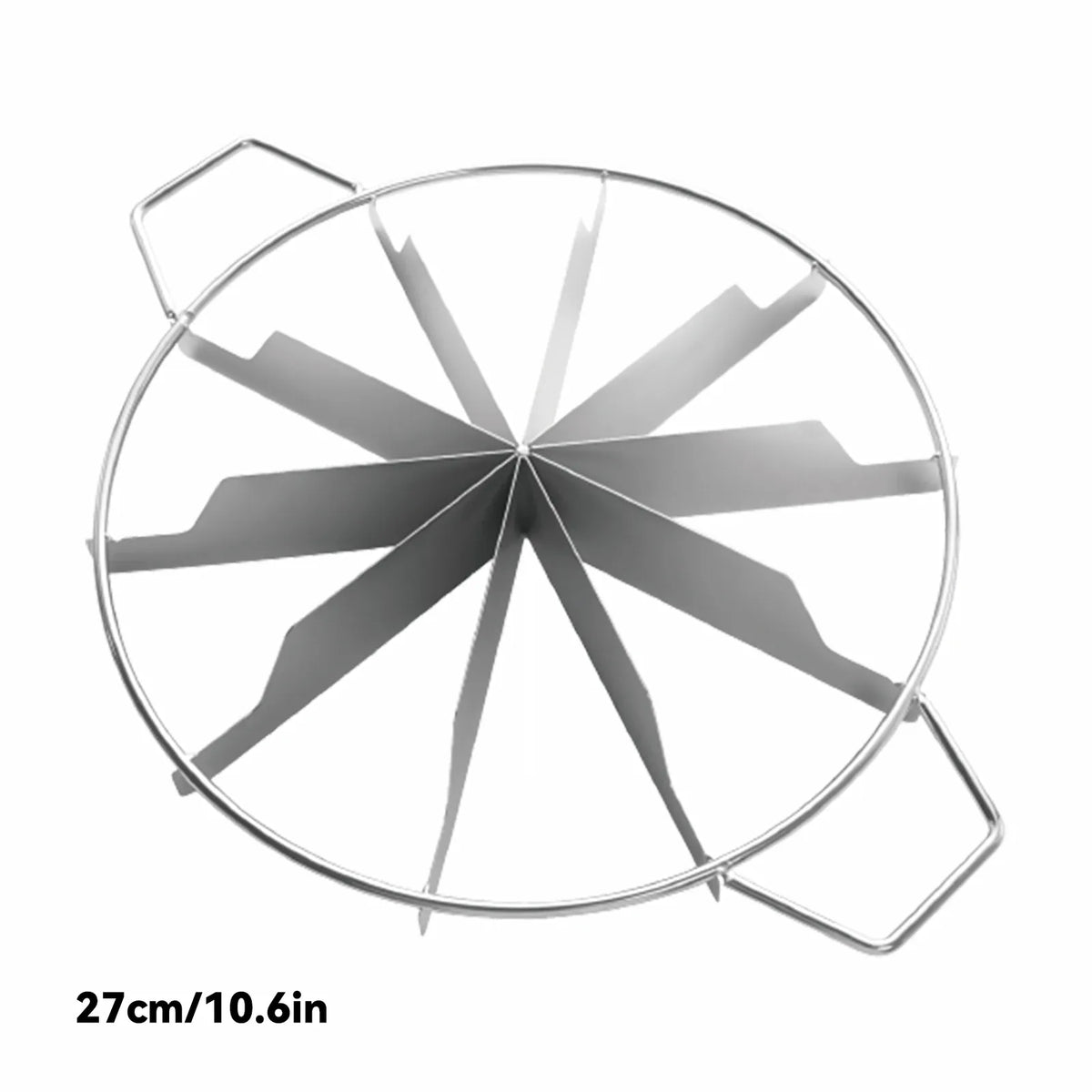 Coupe-gâteau en acier inoxydable - Marqueur de portions pour 10 parts