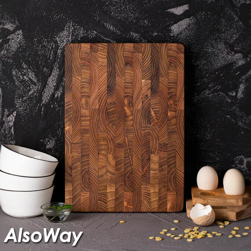 Planche à Découper en Bois de Teck Massif – 2 Tailles (34×22 cm ou 42×30 cm) planche a decouper en bois