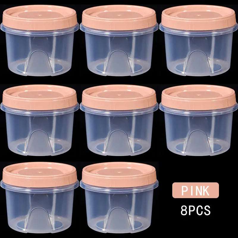 Boîte de Rangement Frigo Hermétique 500ml | 8 Pièces Empilables
