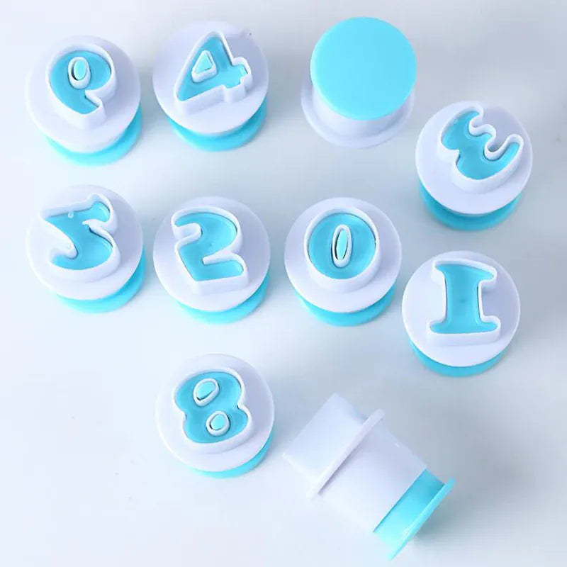 Emporte-pièces à pâtisserie alphabet et chiffres - 36 pièces en plastique emportepieces