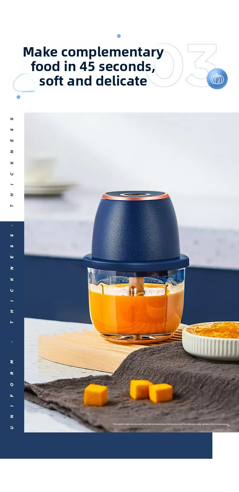 Mini Hachoir Électrique Sans Fil 350 ml — Bol en Verre, 6 Lames Inox, Batterie USB-C hachoir electrique