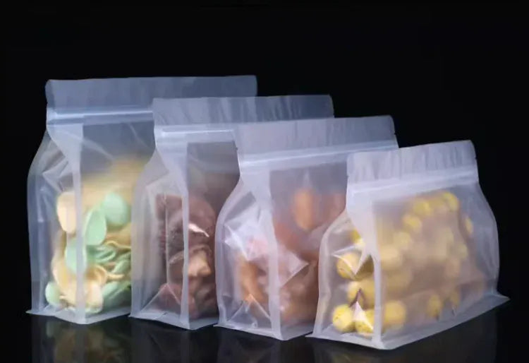 Sachets Zip Alimentaires Opacité Matte - Lot de 50 Pièces 14x20cm