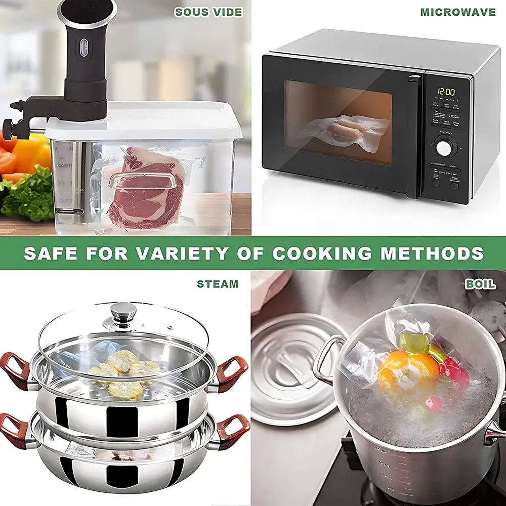 Sacs Sous Vide Réutilisables 500cm - Lot de 1 rouleau BPA Free