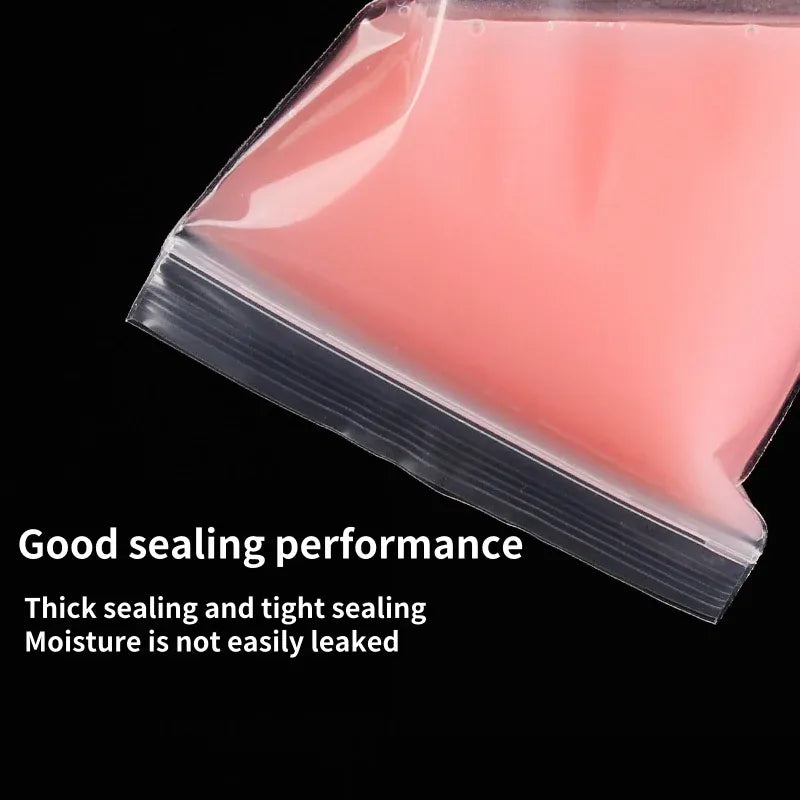 zip sachets de rangement transparents