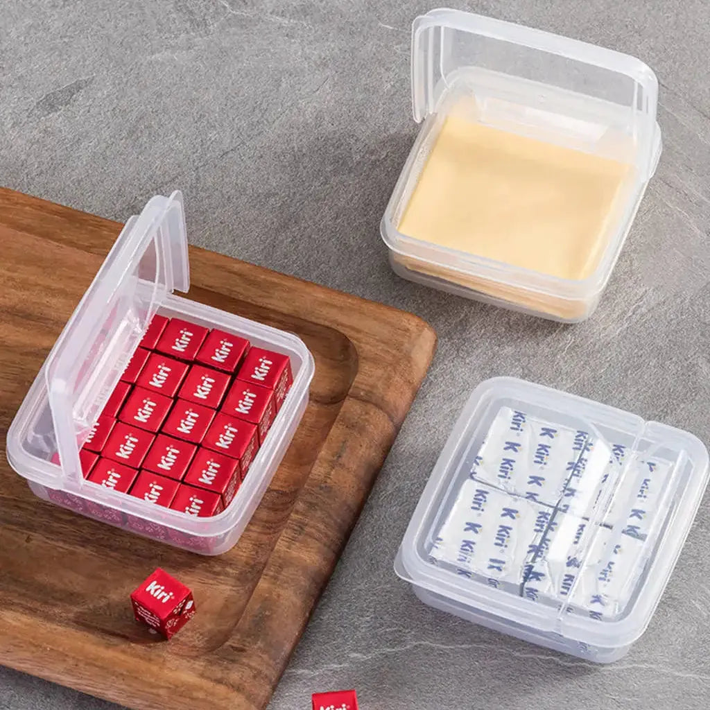 Boîte de Rangement Transparent pour Fromage et Beurre