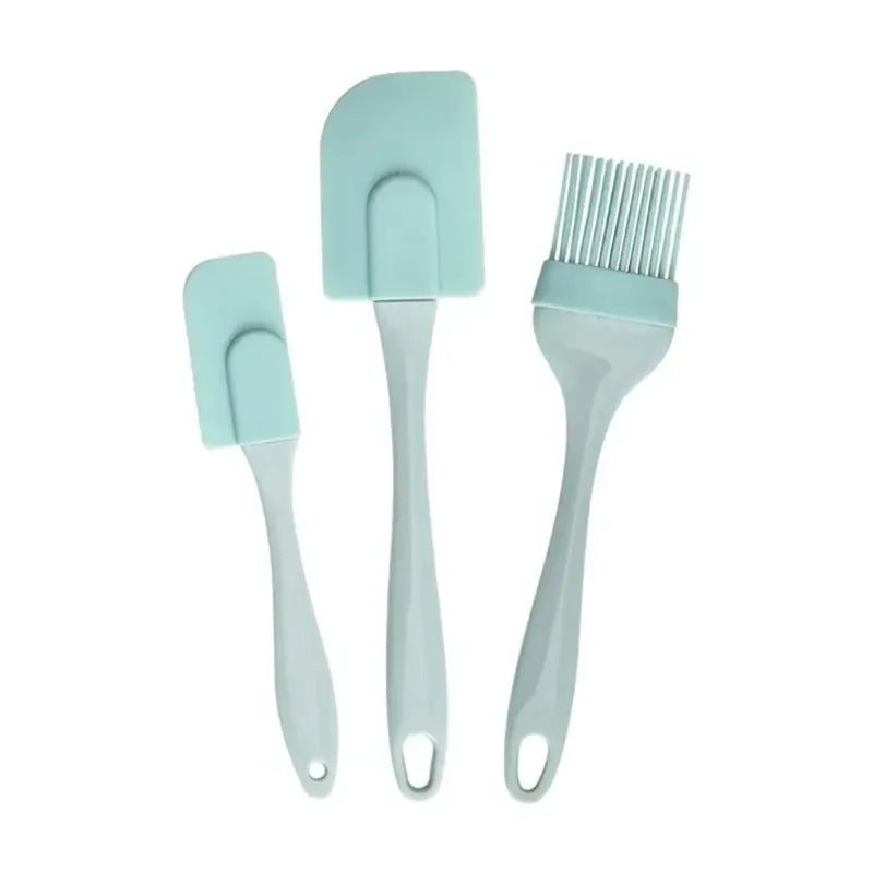 Set Spatules Silicone 3 Pièces - Ustensiles Pâtisserie Résistants spatule en silicone
