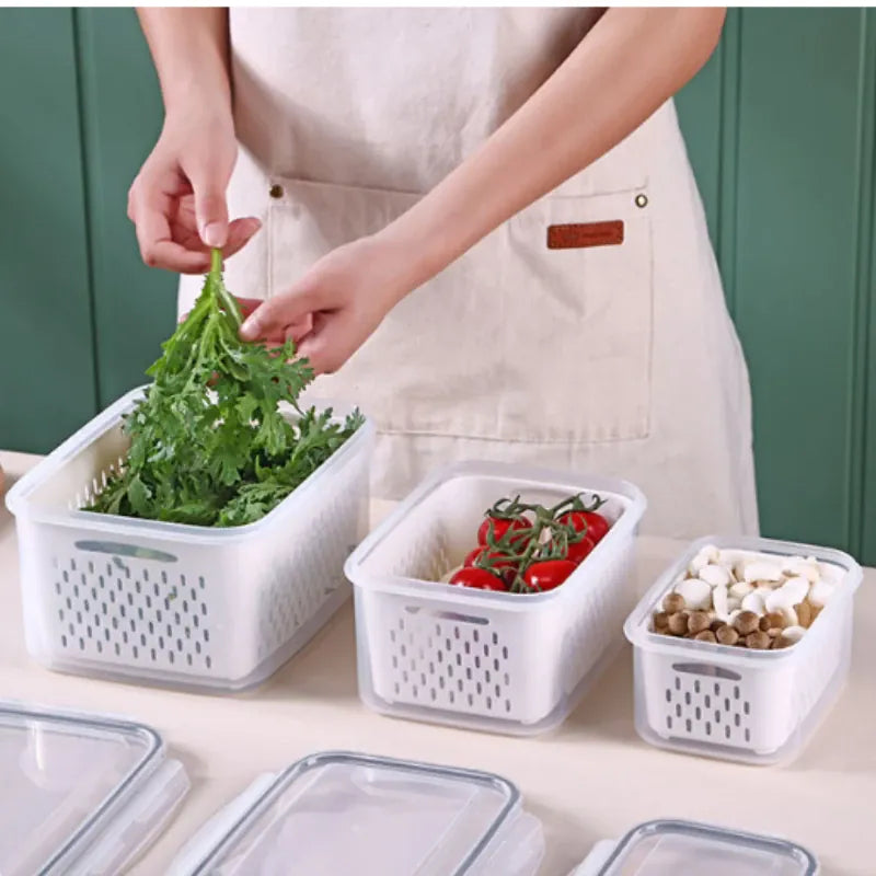 Bacs de Rangement Hermétiques Multiusages 4 Pièces pour Aliments