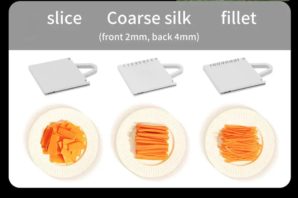 Mandoline Coupe-Légumes Multifonction 4-en-1 — Julienne 3/7 mm Mandoline