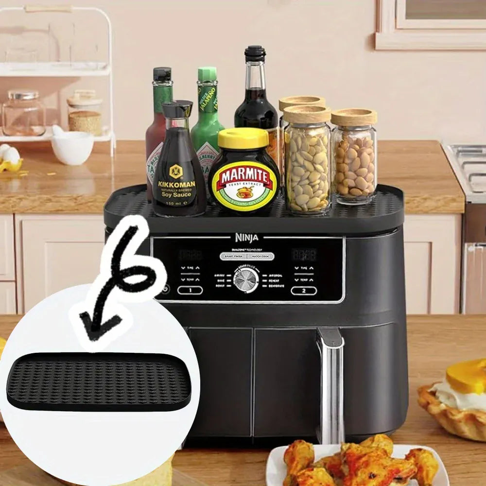 Grille Inox Air Fryer Rectangulaire 25x45 cm - Surface Facile à Nettoyer Air Fryer