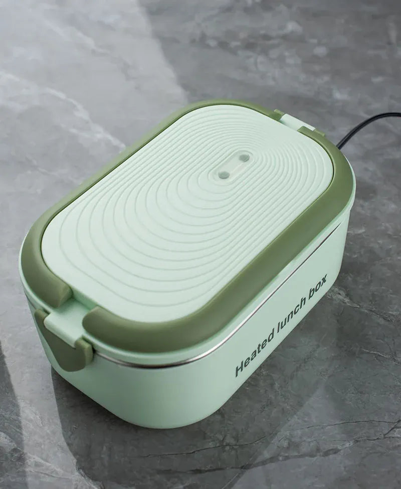 Lunch Box Chauffante Inox 1L 220V 18W | Boîte Chauffante Électrique lunchboxchauf