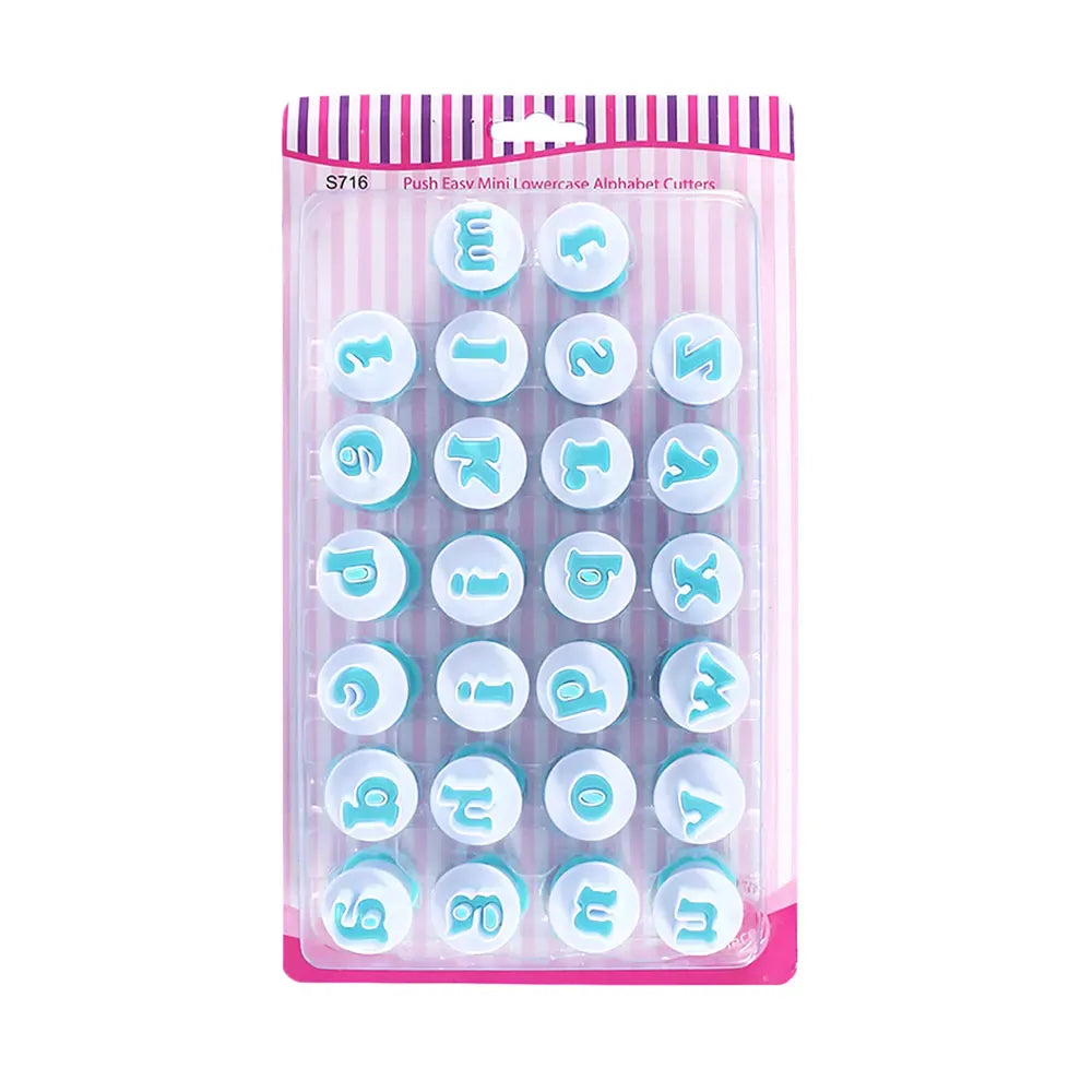 Emporte-pièces en Silicone pour Lettres et Chiffres - 36 Pièces pour Pâtisserie emportepieces