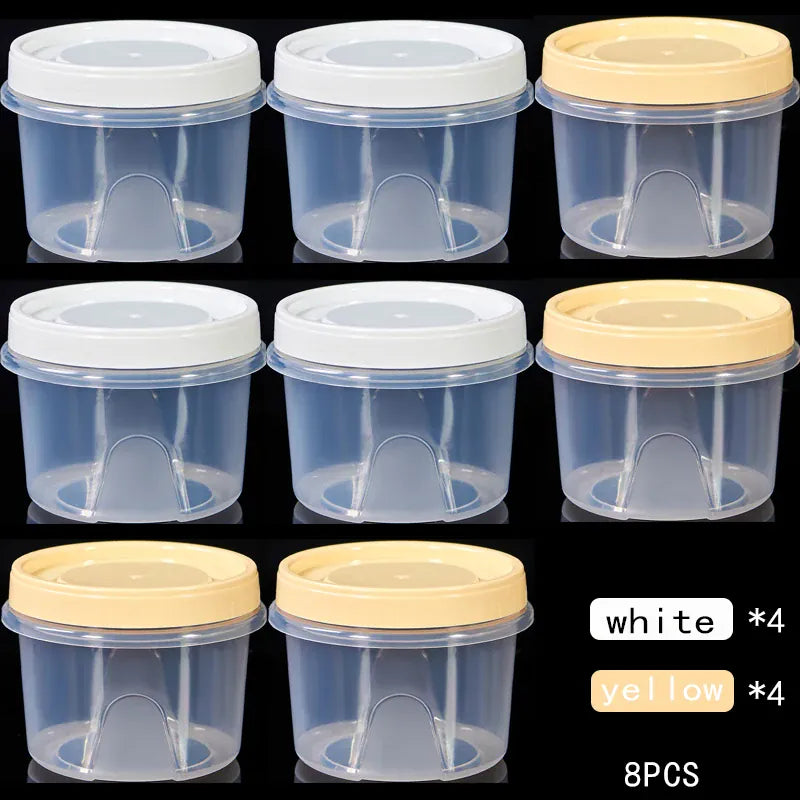 Boîte de Rangement Frigo Hermétique 500ml | 8 Pièces Empilables