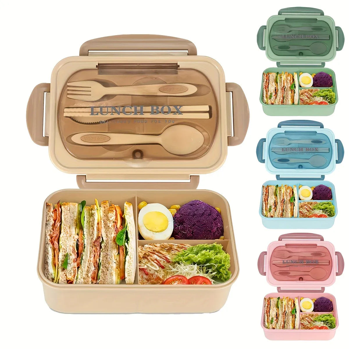 Bento Box Isotherme 2 Compartiments - Contenant Scellé Portable lunchbox
