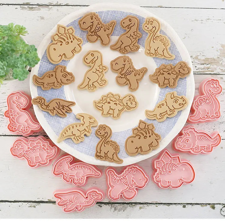 Emporte-pièces à Biscuits - Set de 8 Découpeurs en Plastique 3D emportepieces