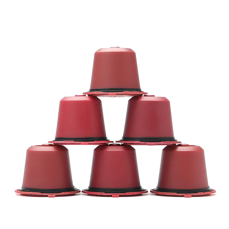 Capsules de Café Réutilisables Compatible Nespresso — Lot de 3 ou 6 Pièces avec Cuillère et Brosse capsule