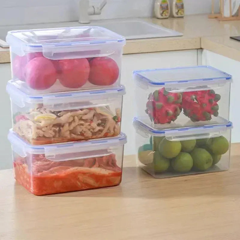 boîtes de stockage plastiques avec couvercle
