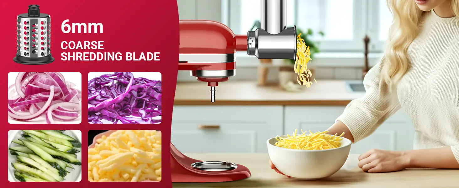 Accessoire Râpe et Trancheuse pour Robot KitchenAid — 4 Lames Inox KitchenAid