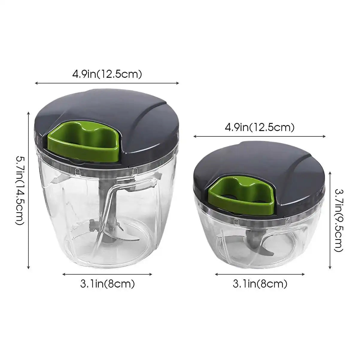 Mini Hachoir 1000ml Manuel | Coupe Légumes Ail Fruits et Herbes mini hachoir