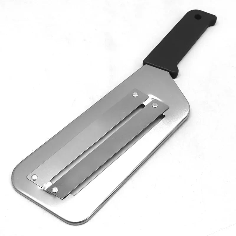 Coupe-légumes Inox Multifonction | Slicer Lame Plate Acier 2 pièces Coupe Légumes